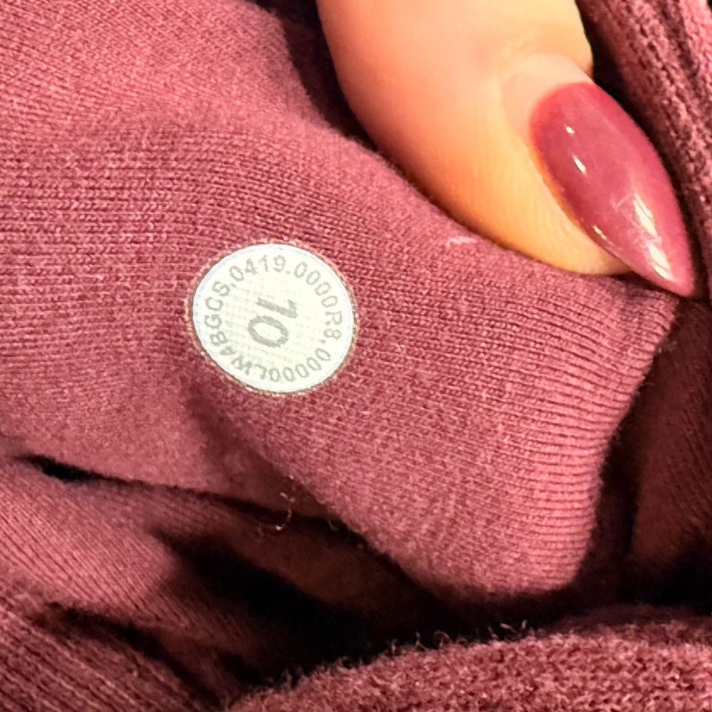 Lululemon Radiant Jacket II Garnet Maroon Red size 10 Athletic Jacket - Picture 5 of 9